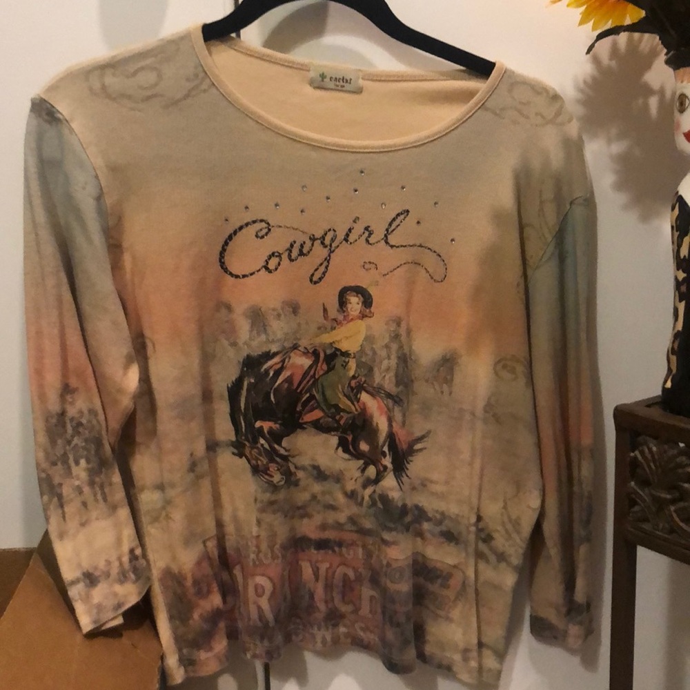 Cowgirl top With sparkle